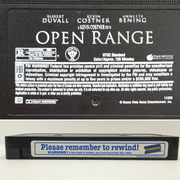 Open Range (VHS, 2004) 4987E1M - Picture 9 of 9